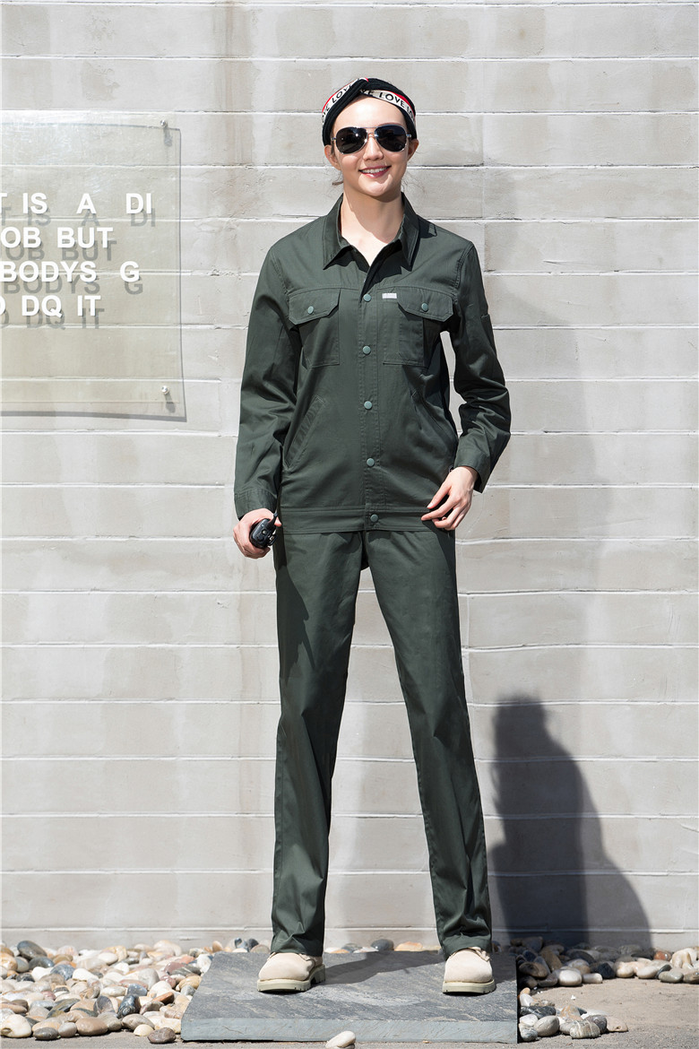 2021新款時尚工作服-長袖工作服定做